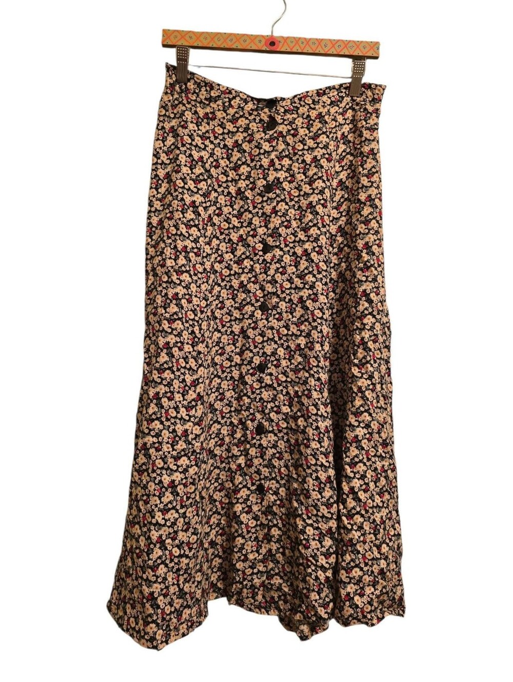 Vintage | Floral 90s Button Down Skirt